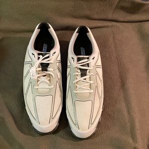 Foot Joy SUPER LITES Men Size 12M White Gray Golf Shoes Cleats 58001